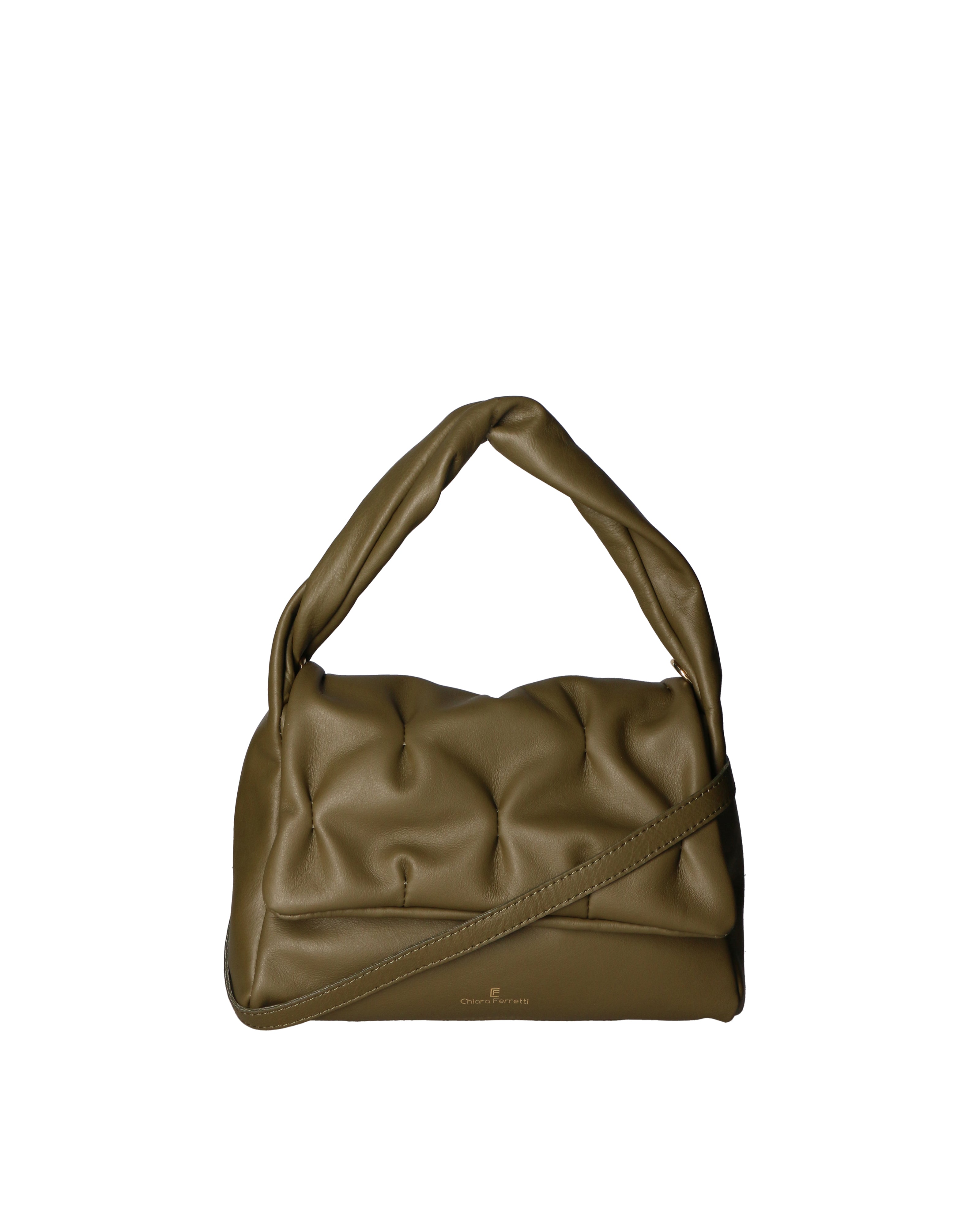Edera Elite Borsa a spalla donna Vera pelle 04494-S74 OLIVA Chiara Ferretti
