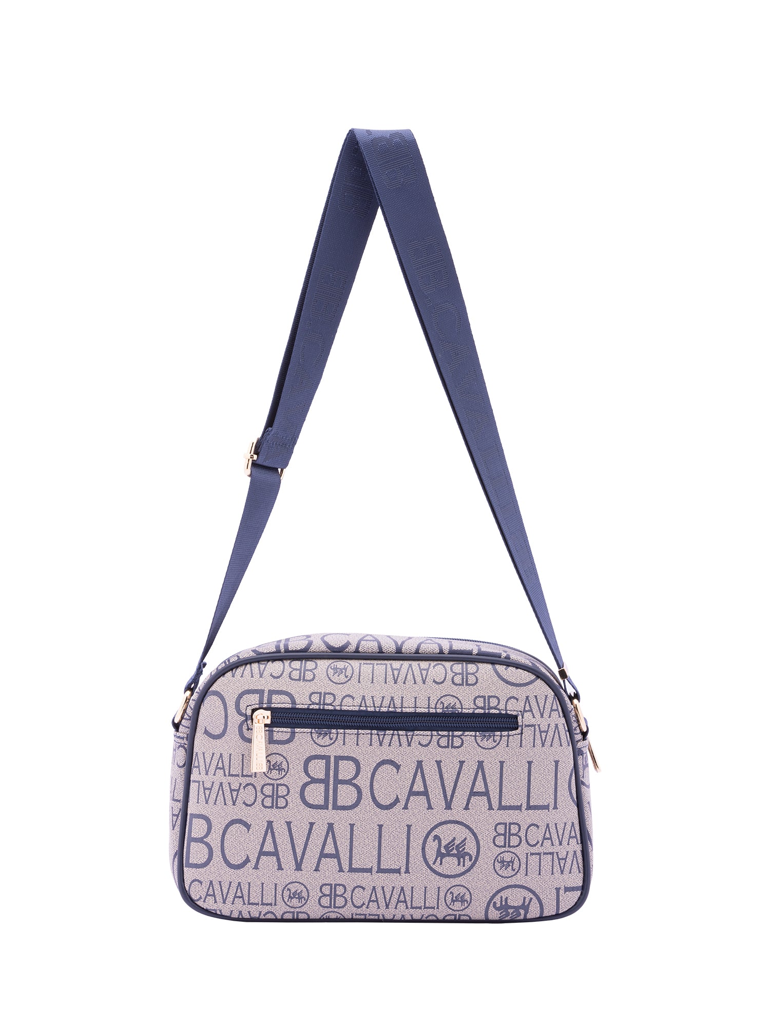 Borsa a tracolla da donna Ecopelle BC1376-BLU B Cavalli