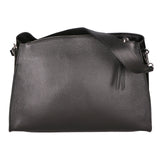 Borsa a spalla da donna Made in Italy Vera pelle 01101-D28 NERO Viola Castellani