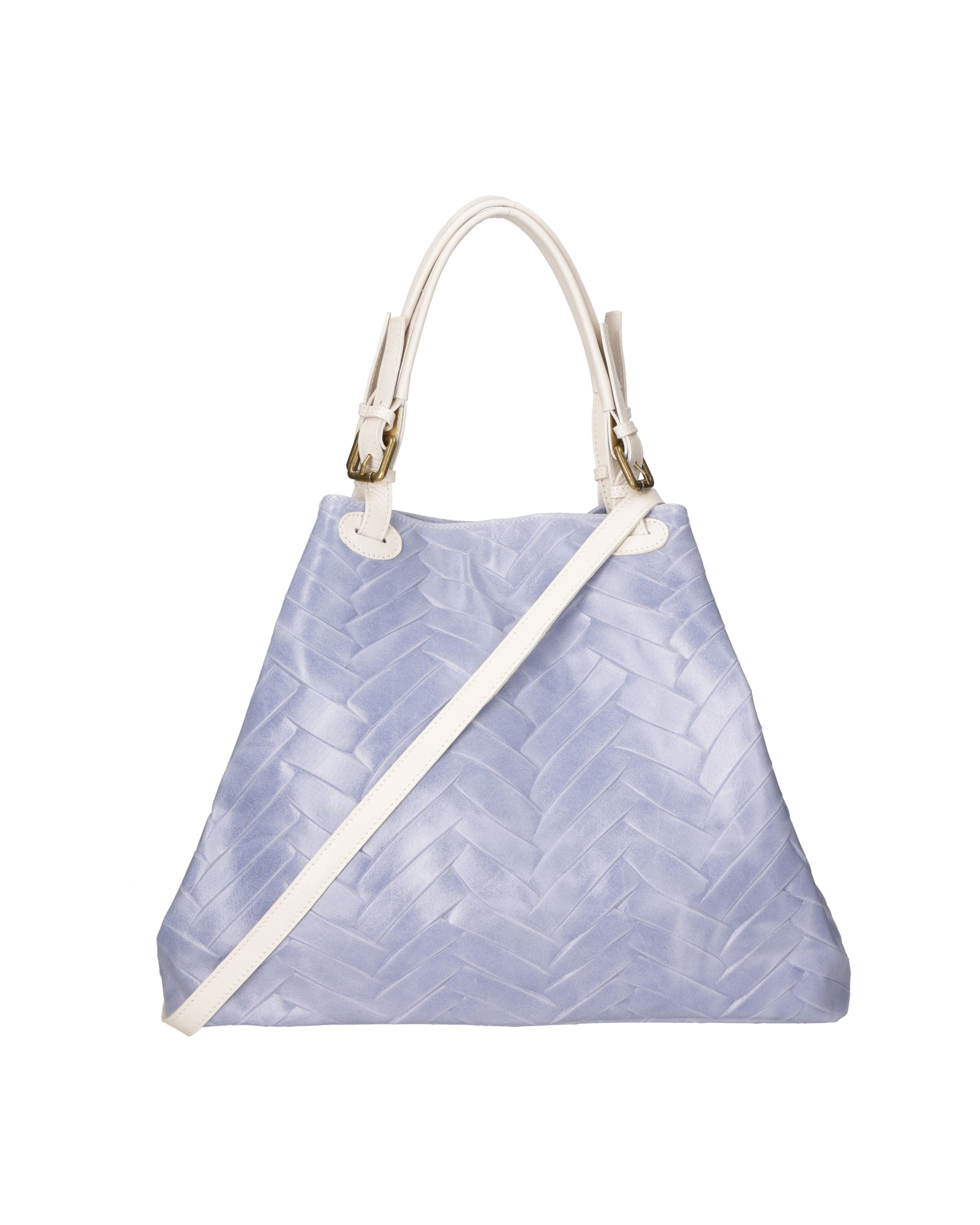 Crystalline Chic Borsa a spalla da donna Vera pelle 03631-032 CIELO Chiara Ferretti