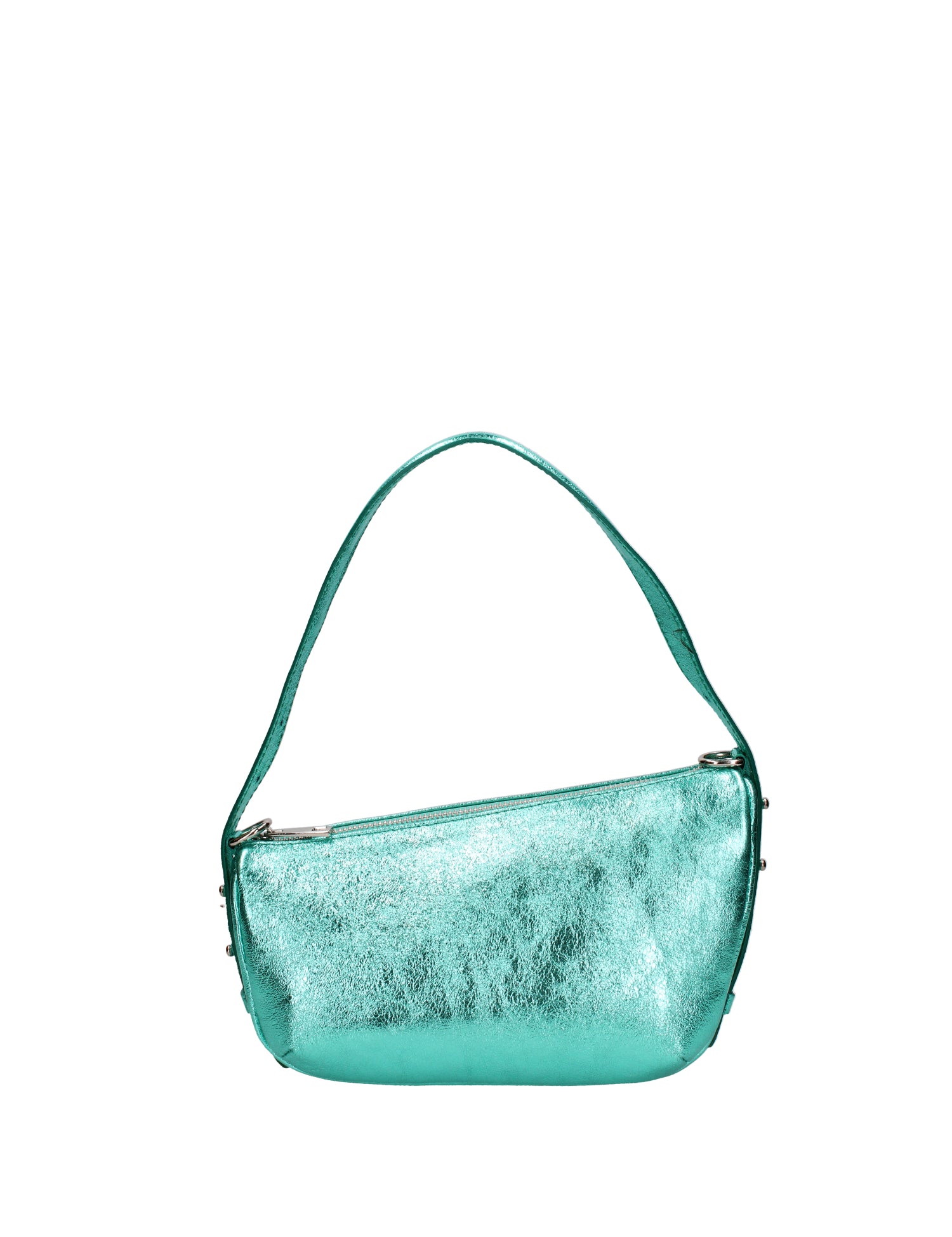 Borsa a spalla da donna Vera pelle e metallo 07228-L037 TURCHESE Roberta Rossi