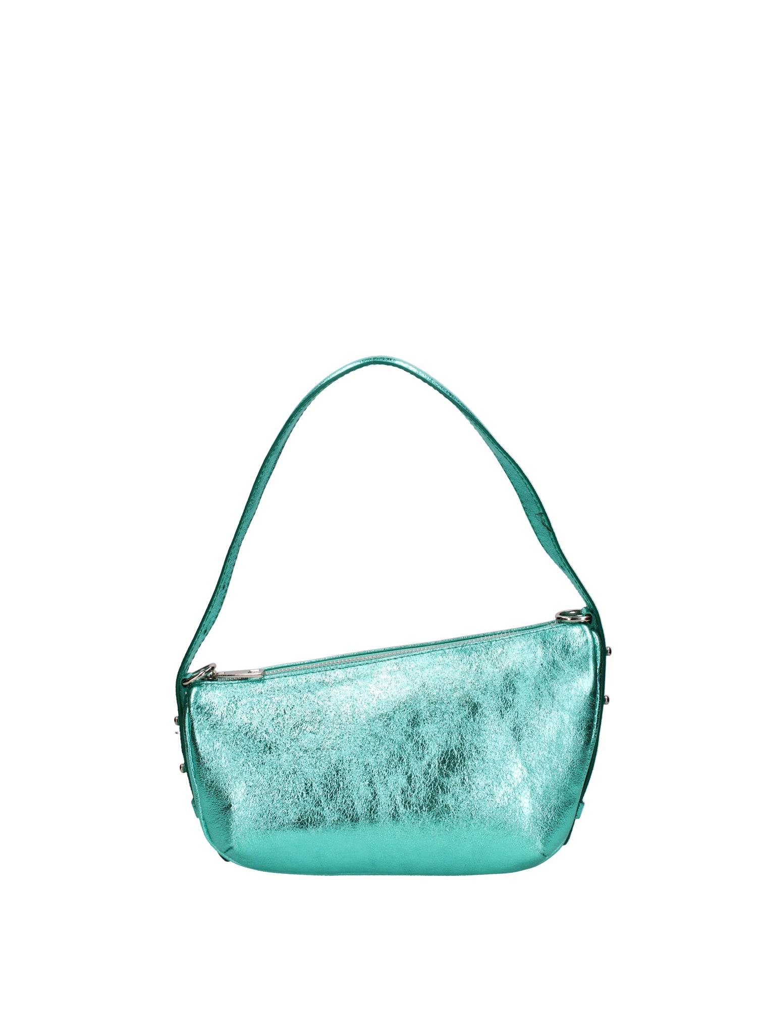 Borsa a spalla da donna Vera pelle e metallo 07228-L037 TURCHESE Roberta Rossi