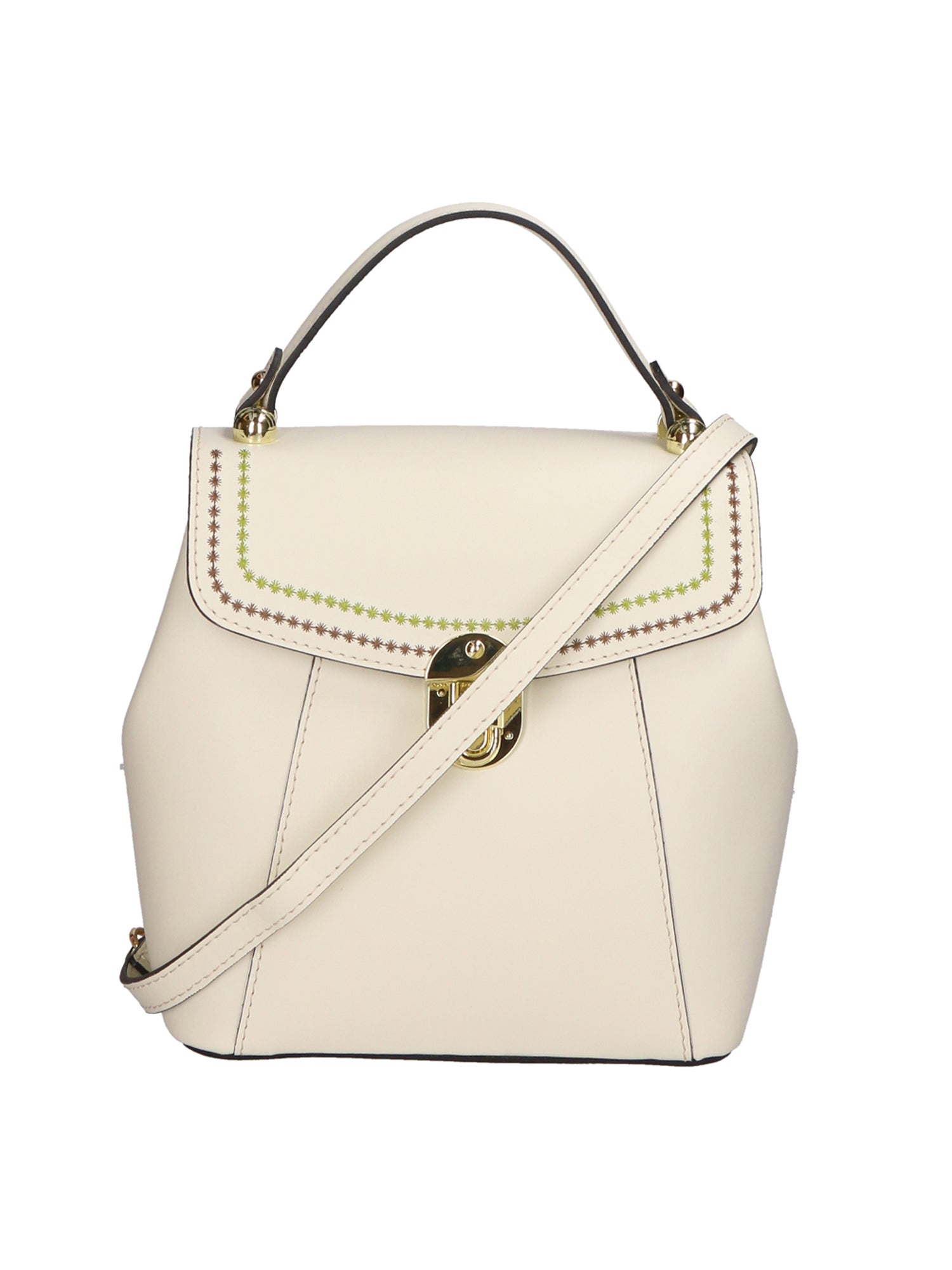 Giuditta Borsa a mano da donna 100% pelle 05937-L804 BEIGE Gave Lux