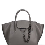 Borsa a mano da donna 100% vera pelle JR-W-1101LBX-D. GREY-CDF John Richmond
