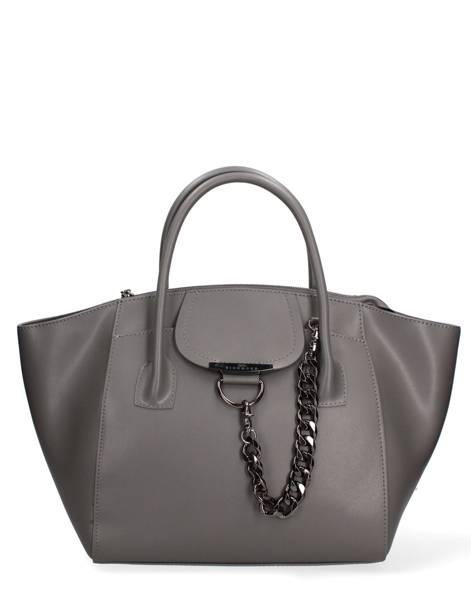 Borsa a mano da donna 100% vera pelle JR-W-1101LBX-D. GREY-CDF John Richmond