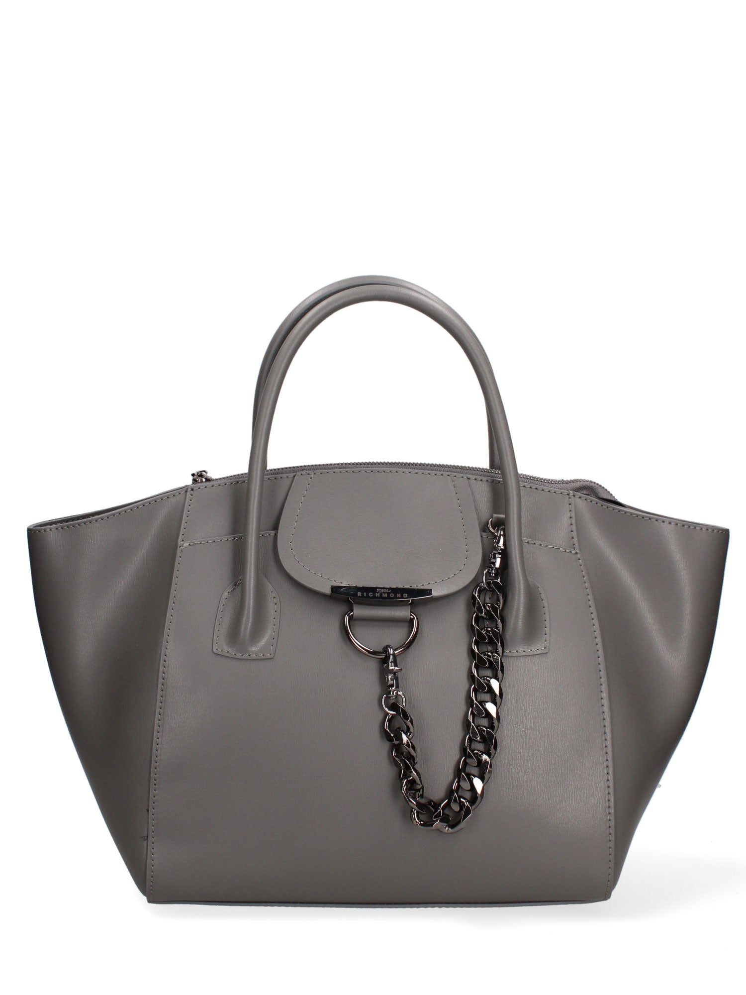 Borsa a mano da donna 100% vera pelle JR-W-1101LBX-D. GREY-CDF John Richmond