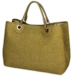 Borsa a mano da donna Paglia & Pelle MYB-05168-SS-467+D105 LIME My Best Bag