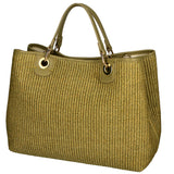 Borsa a mano da donna Paglia & Pelle MYB-05168-SS-467+D105 LIME My Best Bag