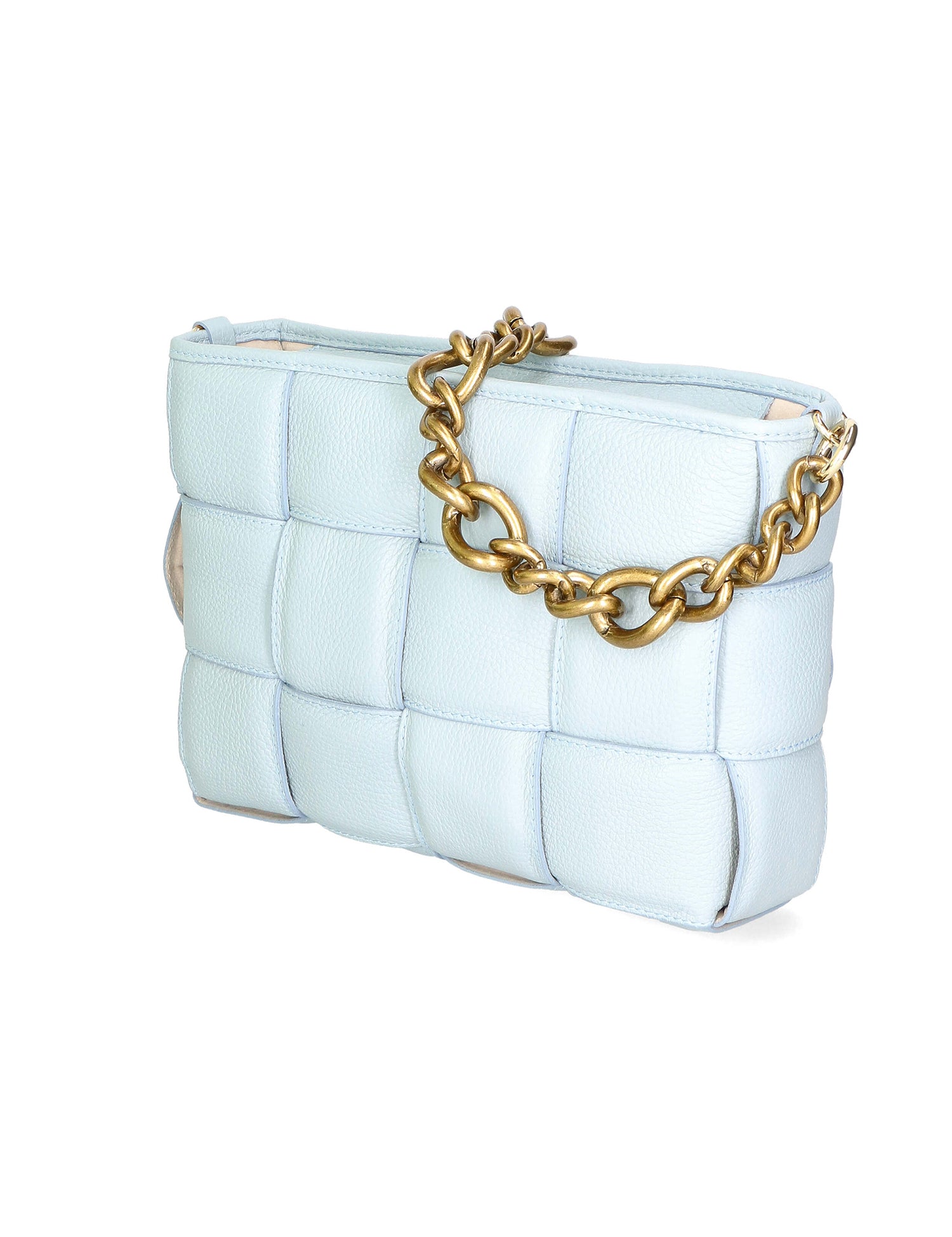Agostina Borsa a mano da donna Vera pelle 04691-D92 CELESTE HEAVENLY Gave Lux
