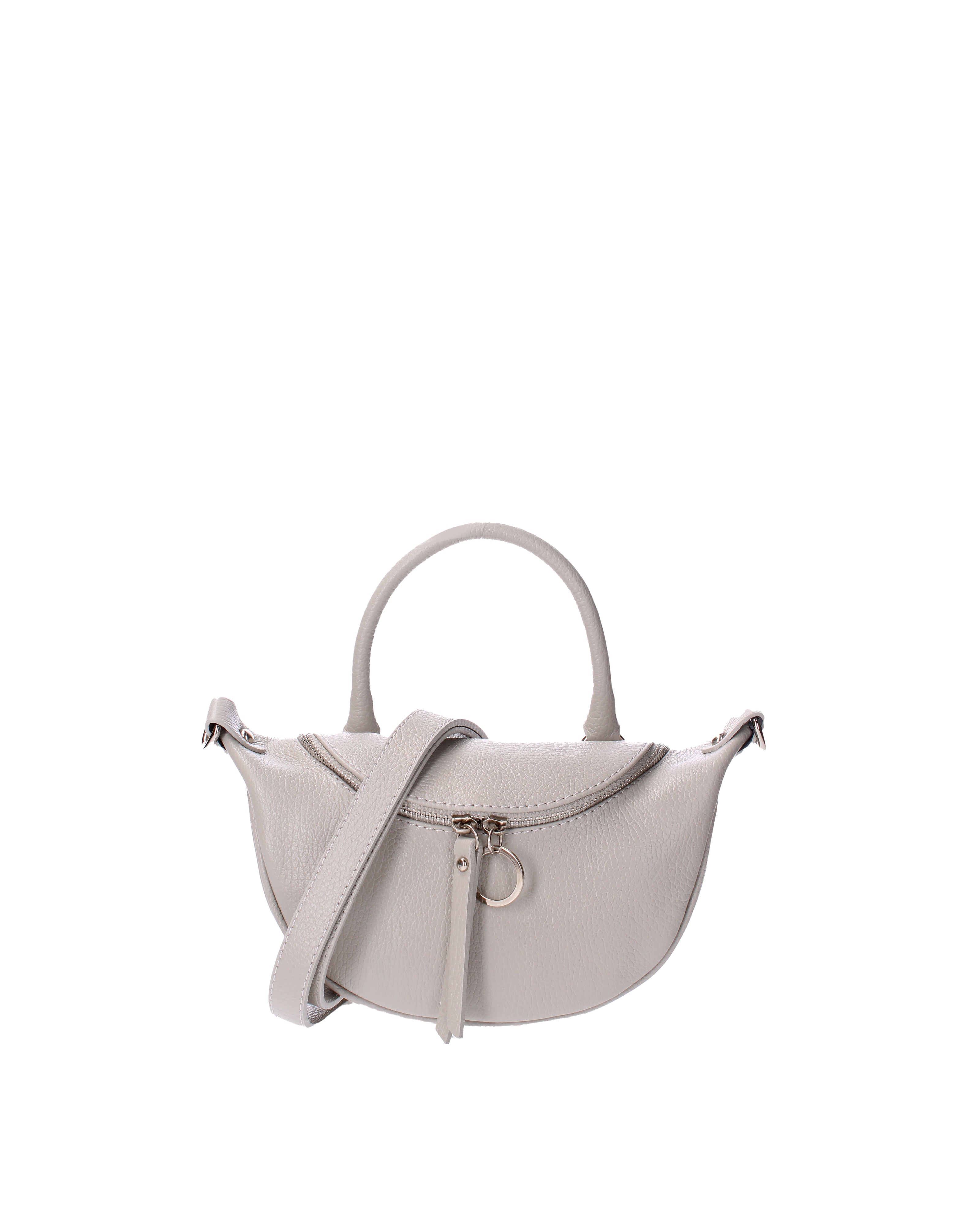 Mae Borsa a mano da donna Vera pelle 07142-D86 GRIGIO PERLA Viola Castellani