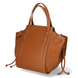 Borsa a mano da donna Vera pelle e suede MYB-8032-FW-TABACCO My Best Bag