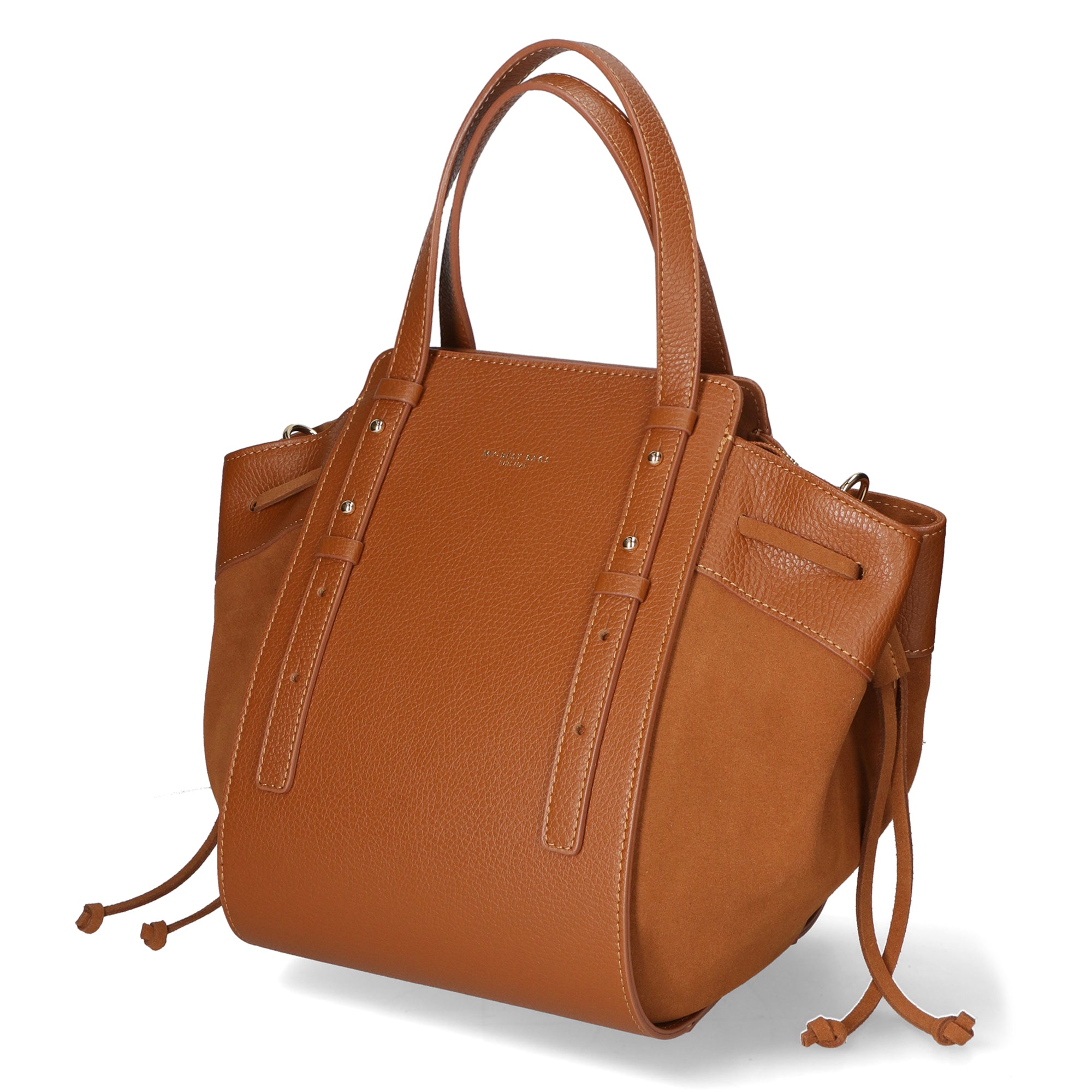 Borsa a mano da donna Vera pelle e suede MYB-8032-FW-TABACCO My Best Bag