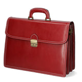 Cesare Borsa da lavoro uomo Vera pelle 7002-ROSSO Gave Lux