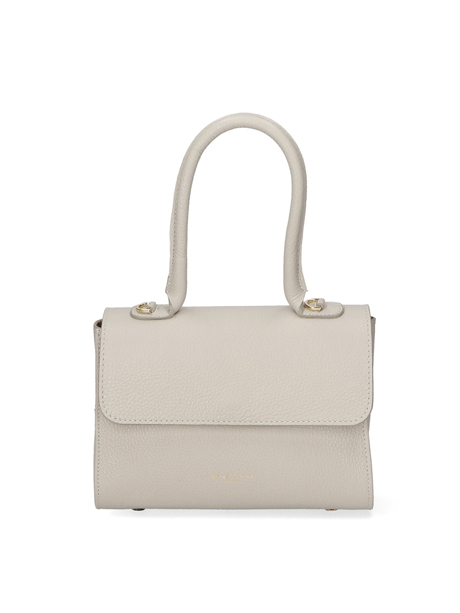 Borsa a mano da donna 100% vera pelle MYB-8030-FW-D86 GRIGIO PERLA My Best Bag