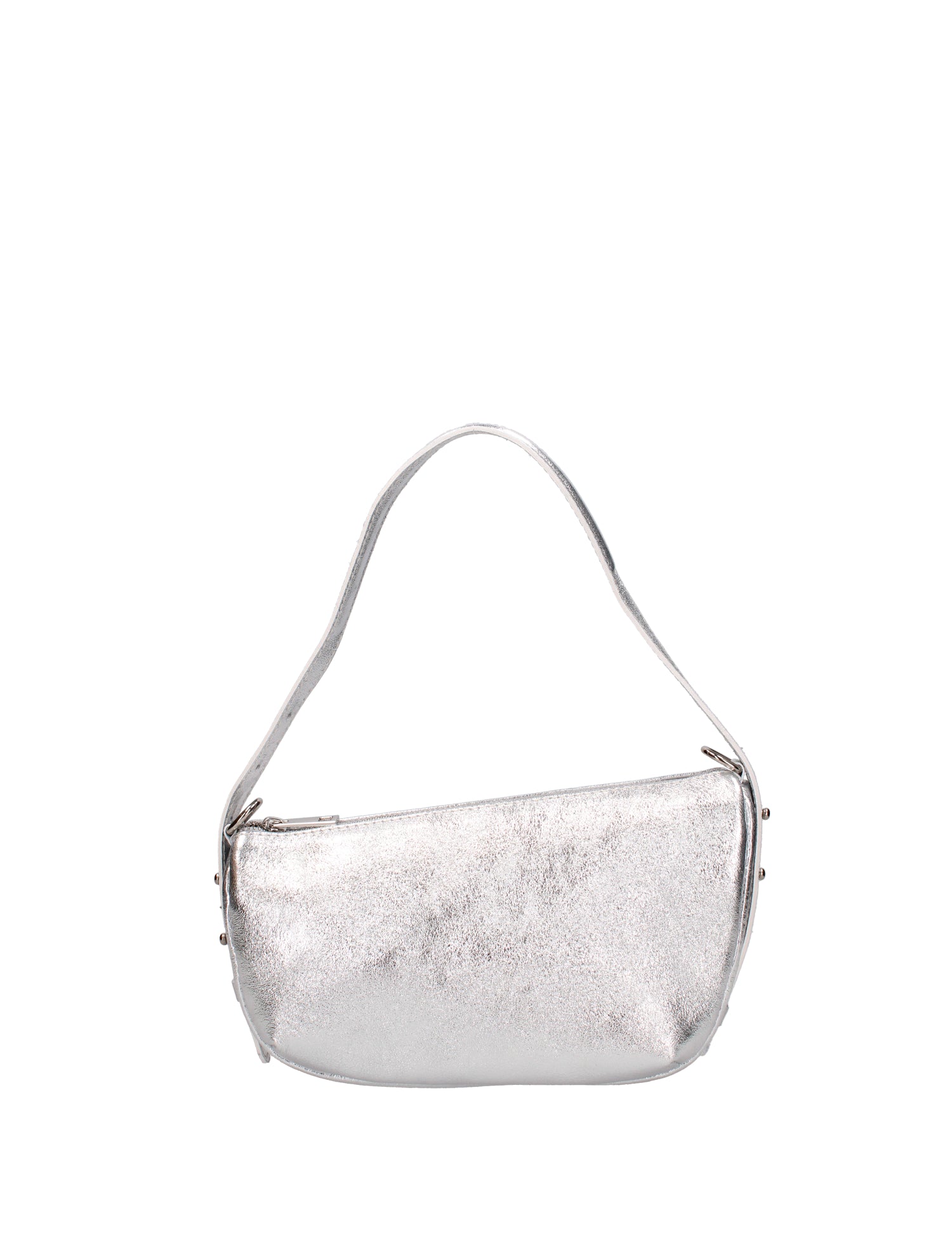 Borsa a spalla da donna Vera pelle e metallo 07228-L001 ARGENTO Roberta Rossi