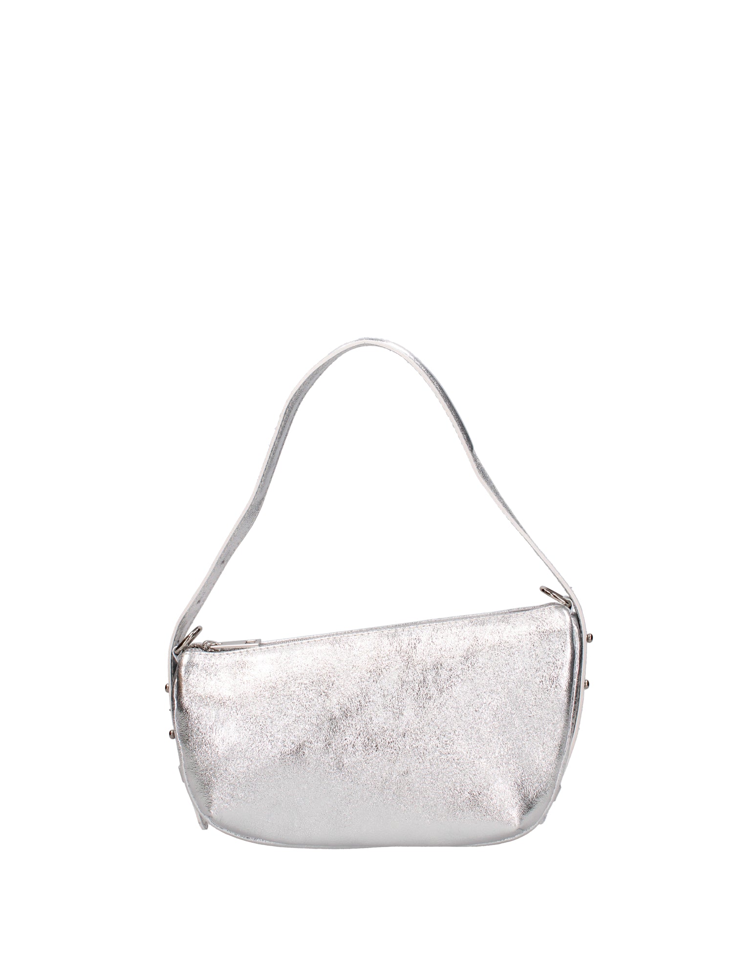 Borsa a spalla da donna Vera pelle e metallo 07228-L001 ARGENTO Roberta Rossi