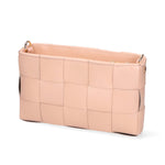 Borsa a tracolla da donna 100% vera pelle MYB-7057-SS-ROSA+BEIGE My Best Bag