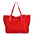 Agnese Borsa Shopper da donna Cotone e pelle 04649-D08 ROSSO RED Gave Lux