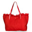 Agnese Borsa Shopper da donna Cotone e pelle 04649-D08 ROSSO RED Gave Lux