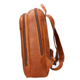 Herren-Rucksack aus echtem Leder - Handtasche | secretrend | HILB-4006-CUOIO