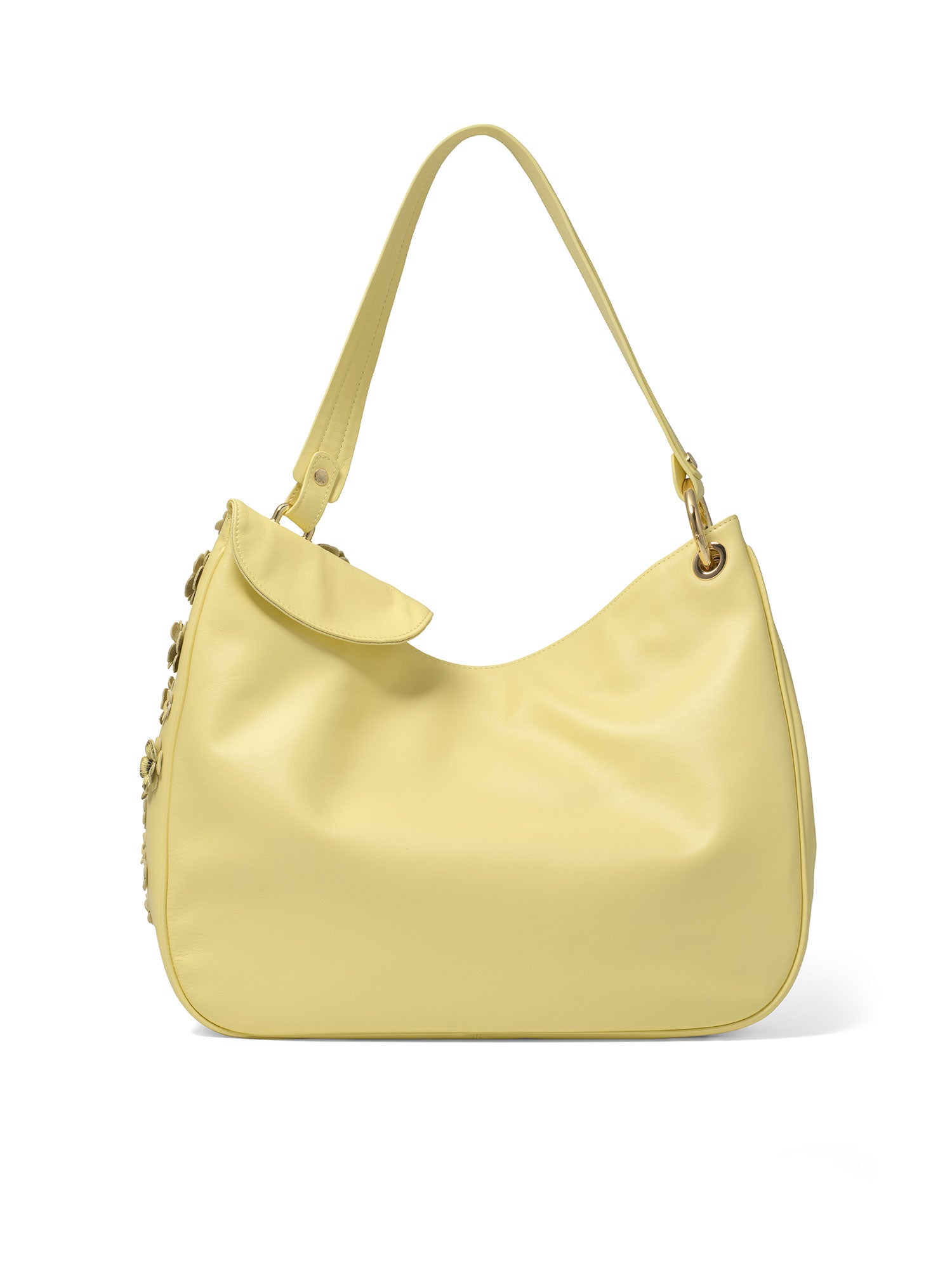 Elowen Plus Borsa a spalla da donna Vera pelle B17242-GIALLO Braccialini