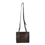 Borsa a tracolla da donna Pelle Croco MYB-8006-FW-BRUCIATO My Best Bag