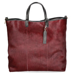 Borsa a mano da donna Vera pelle MYB-8053-FW-BORGOGNA My Best Bag