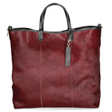 Borsa a mano da donna Vera pelle MYB-8053-FW-BORGOGNA My Best Bag