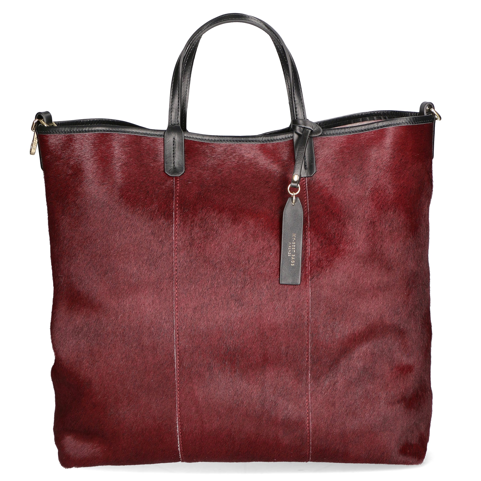 Borsa a mano da donna Vera pelle MYB-8053-FW-BORGOGNA My Best Bag