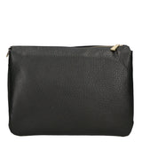 Borsa a tracolla da donna 100% pelle MYB-6049-FW-D28 NERO BLACK My Best Bag