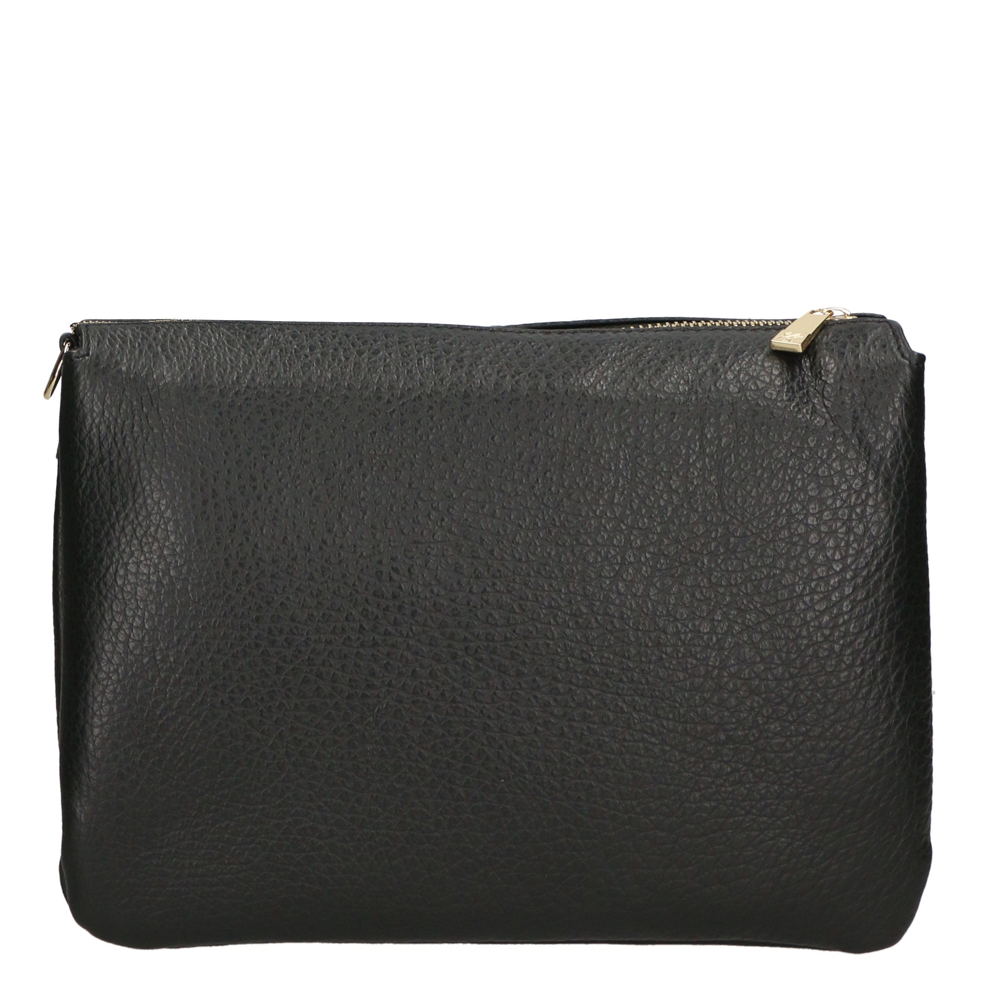 Borsa a tracolla da donna 100% pelle MYB-6049-FW-D28 NERO BLACK My Best Bag