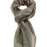 Cotone e Seta L2007-VERDE Foulard unisex Smeralda Gave Lux