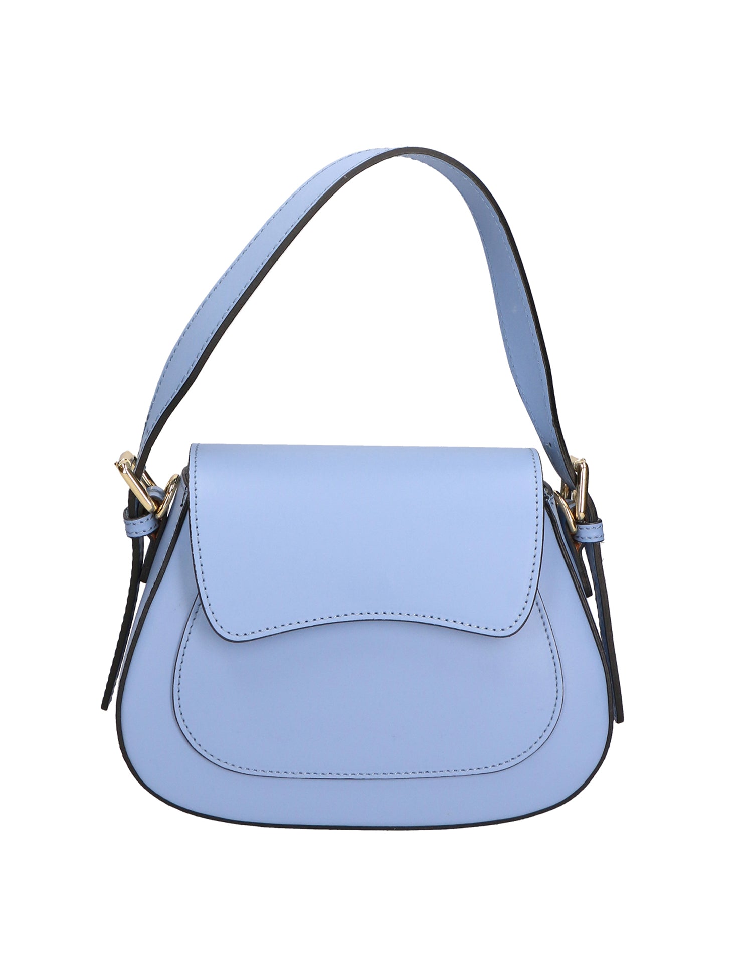Giulia Borsa a spalla da donna Vera pelle 05958-L220 AZZURRO Gave Lux