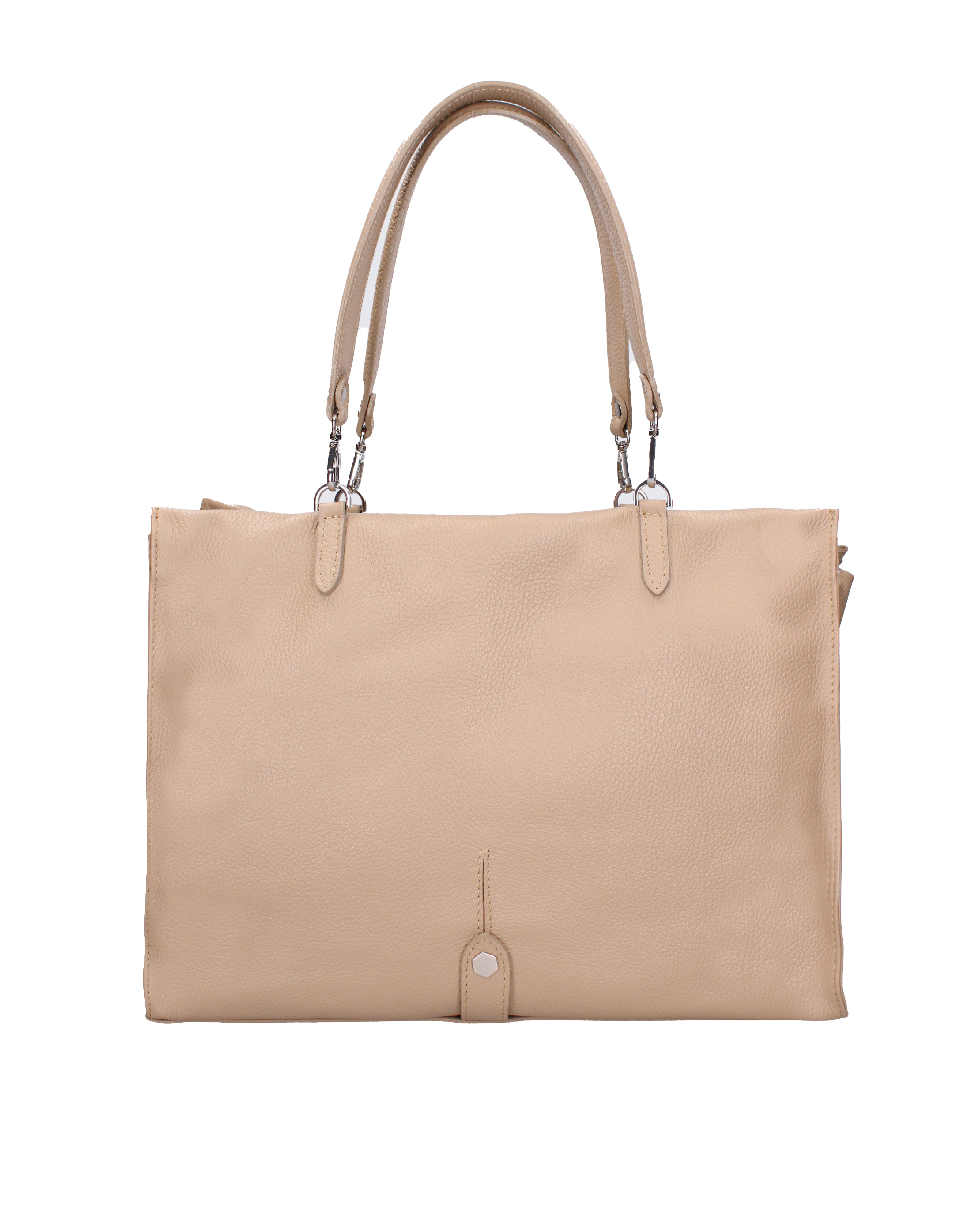 Borsa a mano da donna 100% vera pelle 07138-D05 CAPPUCCINO Roberta Rossi