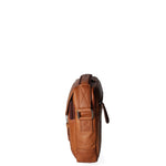 Borsa a tracolla da uomo 100% vera pelle HILB-HT06-CUOIO Hill Burry