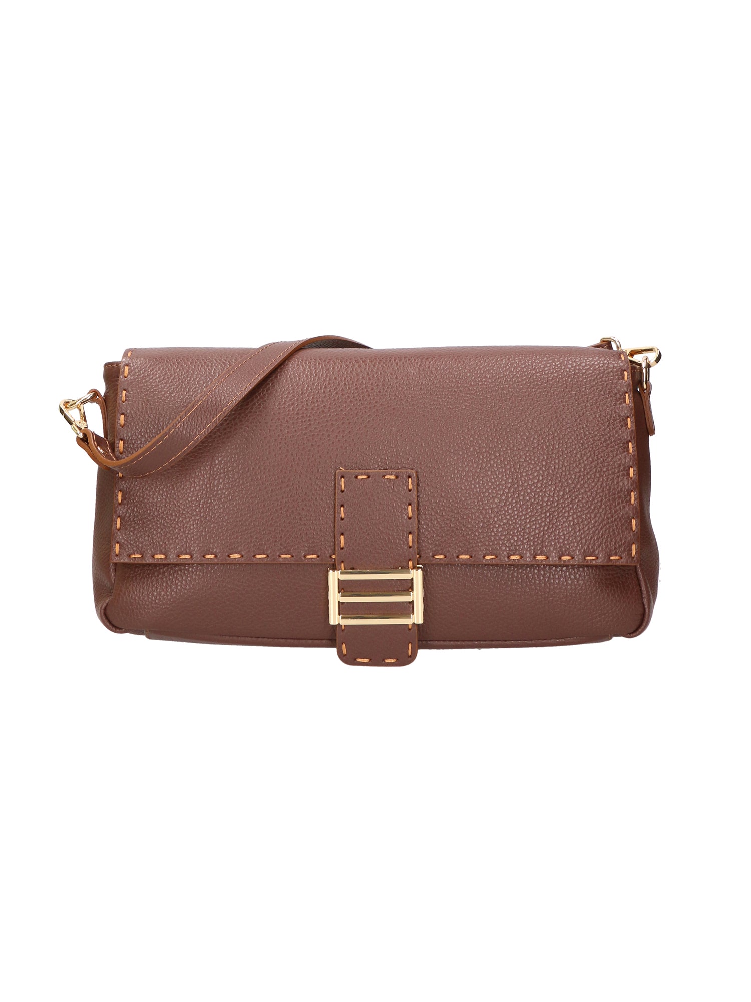 Walda Borsa a spalla da donna Vera pelle 06868-D223 cioccolato Gave Lux