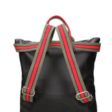 Convertible Handbag Into Backpack For Women In Genuine Leather Made in Italy 43x38x12 cm