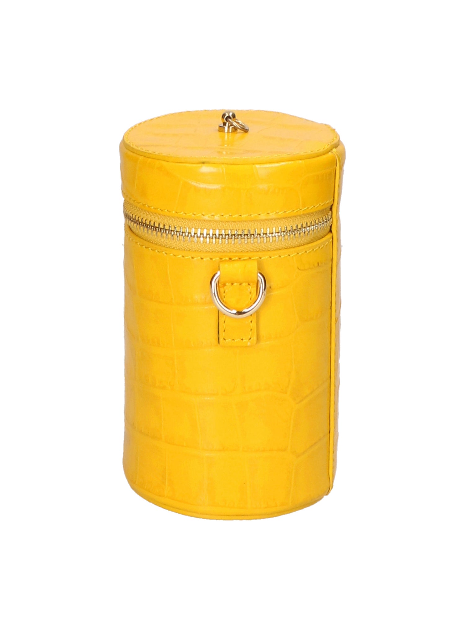 Borsa a spalla da donna Vera pelle coccodrillo MYB-7023-SS-GIALLO My Best Bag