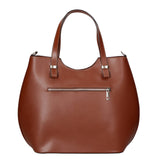 Egle Borsa a mano da donna Vera pelle 80046-MARRONE Gave Lux