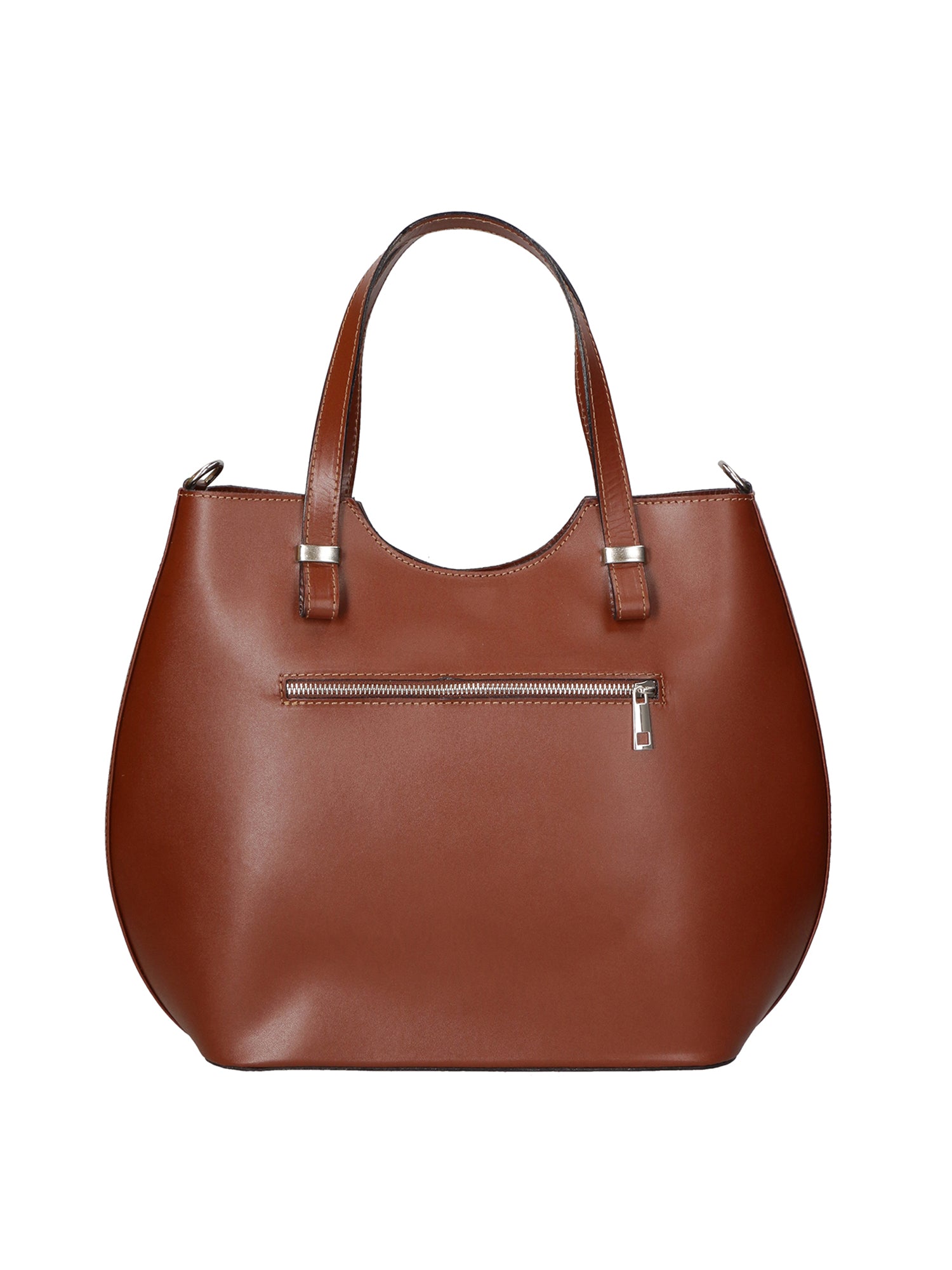 Egle Borsa a mano da donna Vera pelle 80046-MARRONE Gave Lux