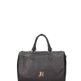 Borsa a mano da donna 100% vera pelle JR-W-1156-JRDO-BLACK + GOLD John Richmond
