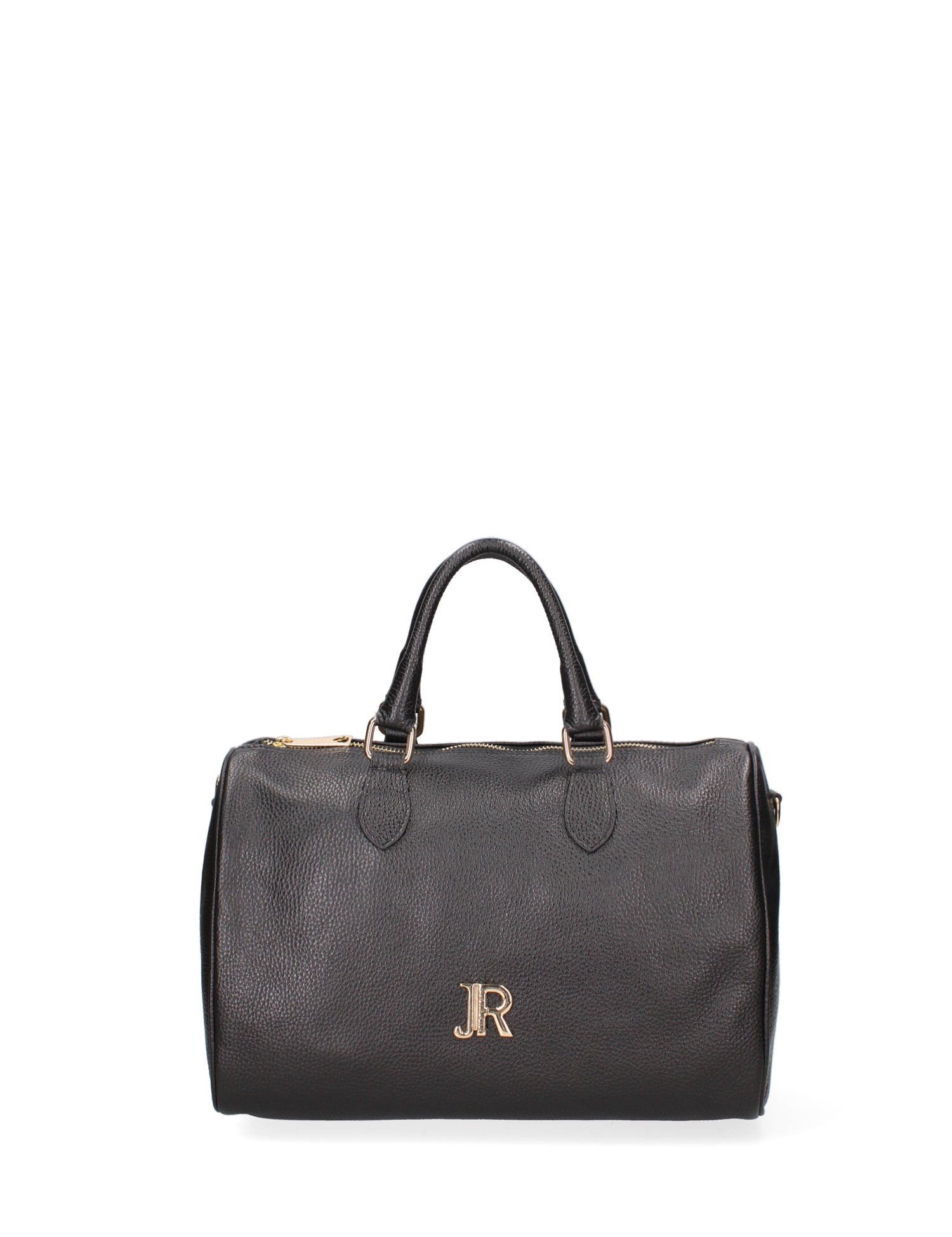 Borsa a mano da donna 100% vera pelle JR-W-1156-JRDO-BLACK + GOLD John Richmond