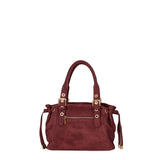 Borsa a Spalla in Vera Pelle Bordeaux