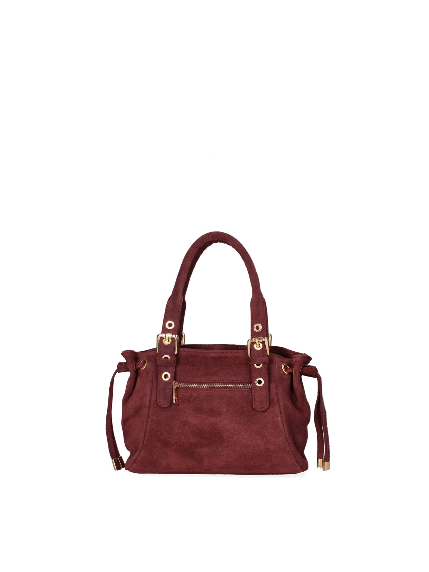 Borsa a Spalla in Vera Pelle Bordeaux