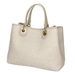 Borsa a mano da donna Paglia & Pelle MYB-05167-SS-148+D37 LATTE My Best Bag