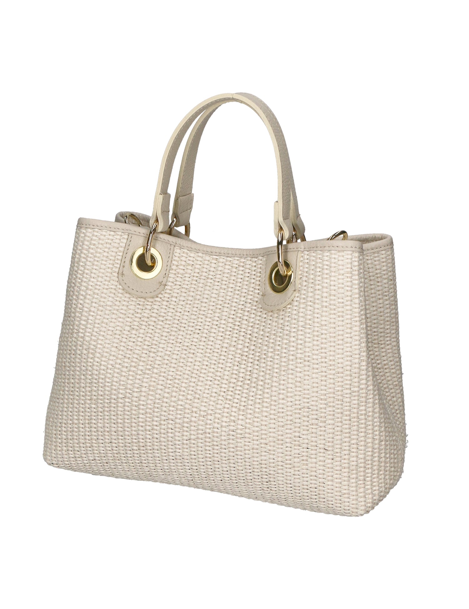 Borsa a mano da donna Paglia & Pelle MYB-05167-SS-148+D37 LATTE My Best Bag