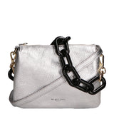 Borsa a tracolla da donna Vera pelle MYB-7024-SS-DL1 SILVER My Best Bag