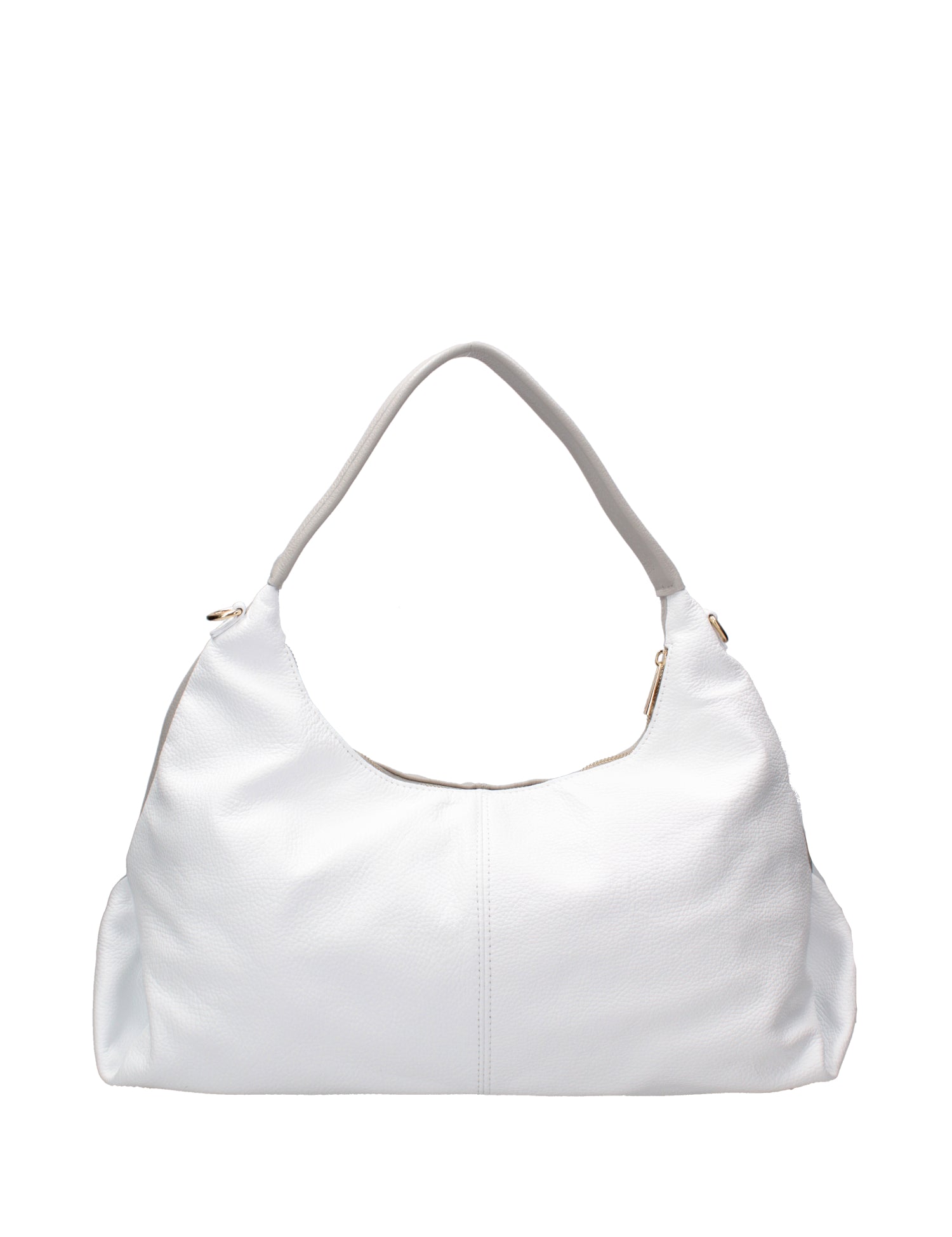 Borsa a spalla da donna Vera pelle 07233-D86 GRIGIO+BIANCO Roberta Rossi