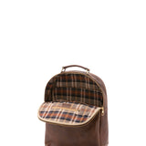 Zaino unisex in vera pelle Made in Italy 100% cotone 4048-TESTA DI MORO Alessia Firenze
