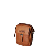 Borsa a tracolla da uomo 100% vera pelle HILB-HT06-CUOIO Hill Burry